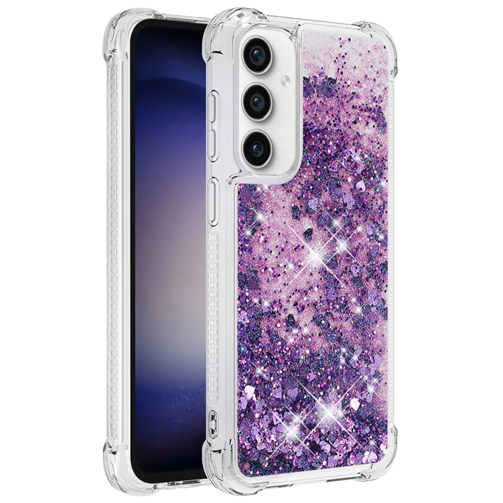 YB Quicksand Series-1 For Samsung Galaxy S23 FE Sparkle Liquid Phone Case Soft TPU Shockproof Protective Cover YB Quicksand Series-1 For Samsung Galaxy S23 FE Sparkle Liquid Phone Case Soft TPU Shockproof Protective Cover